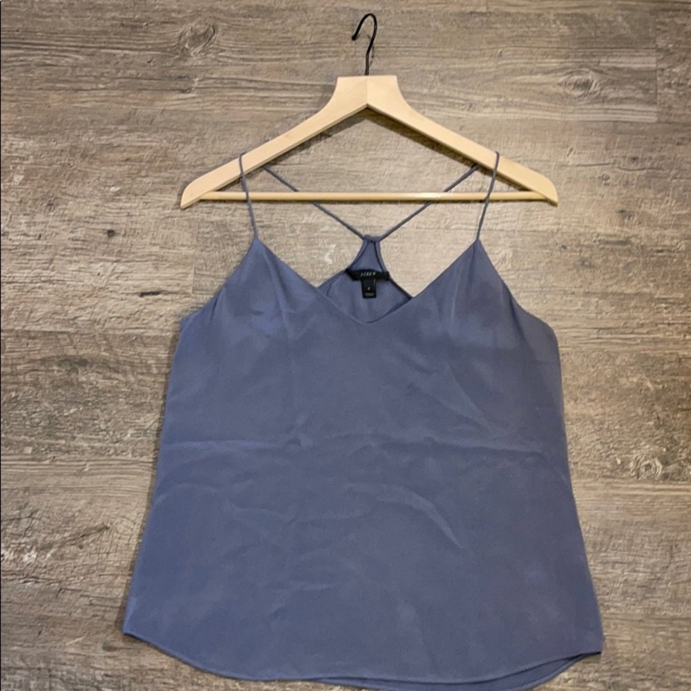 J.Crew silk gray camisole
